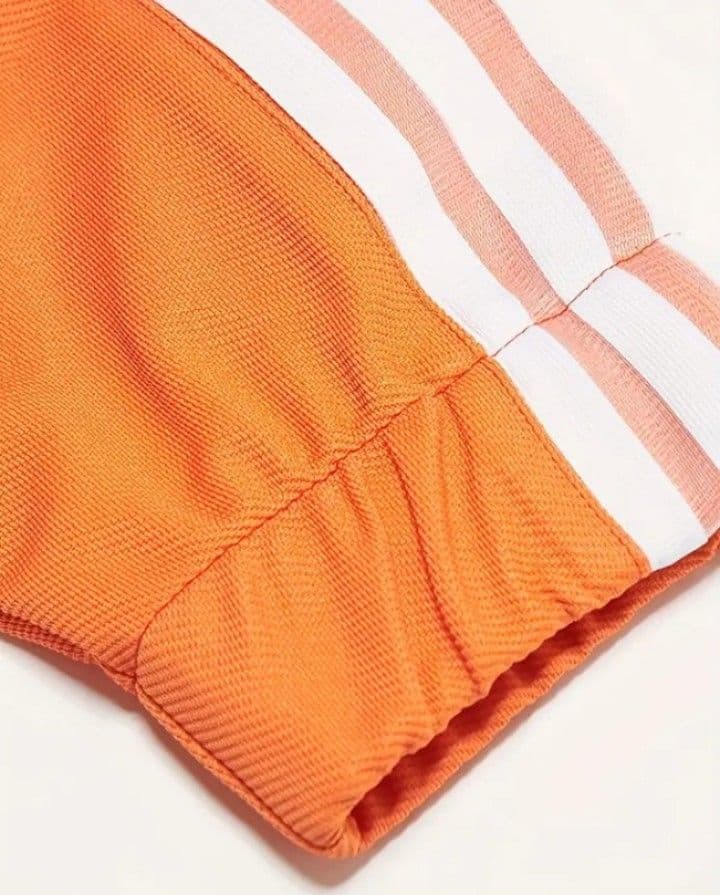 adidas オレンジ ジャージジャケット