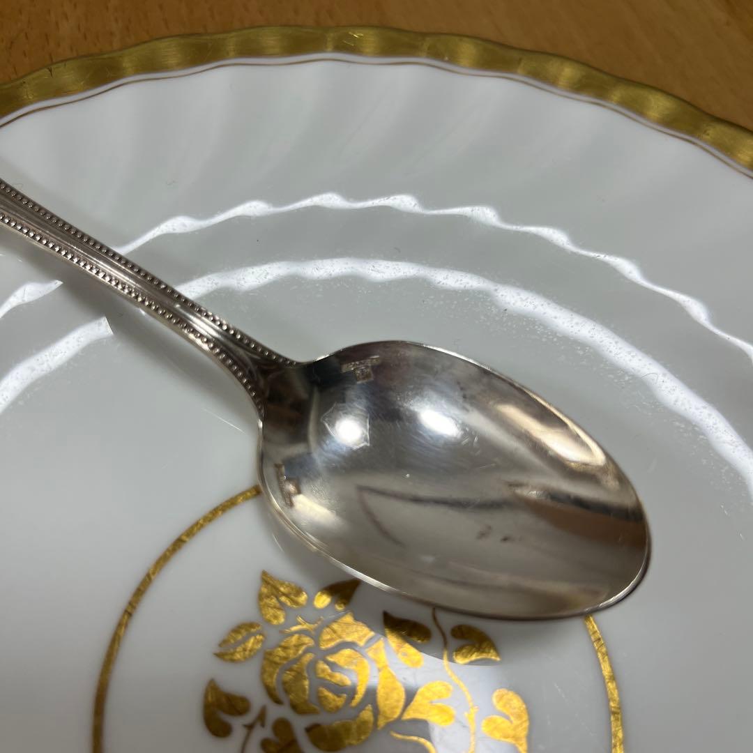 Christofle パール シルバープレート製 コーヒースプーン　5本