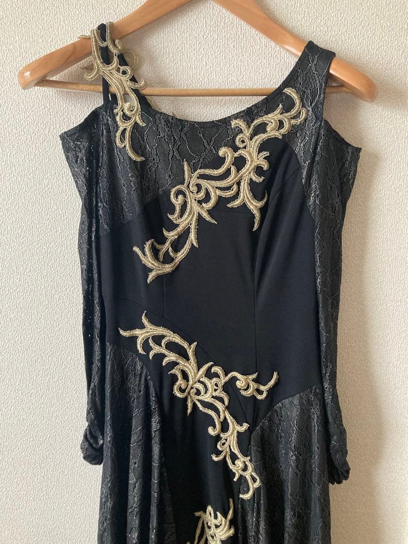 ☆社交ダンス　ドレス　ブラック