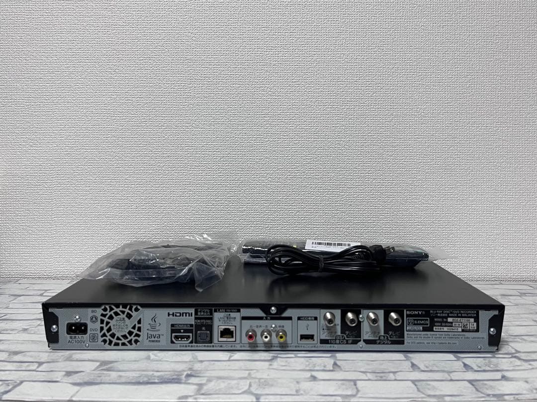 1TB 3番組録画　ソニー　ブルーレイレコーダー　BDZ-ET1100