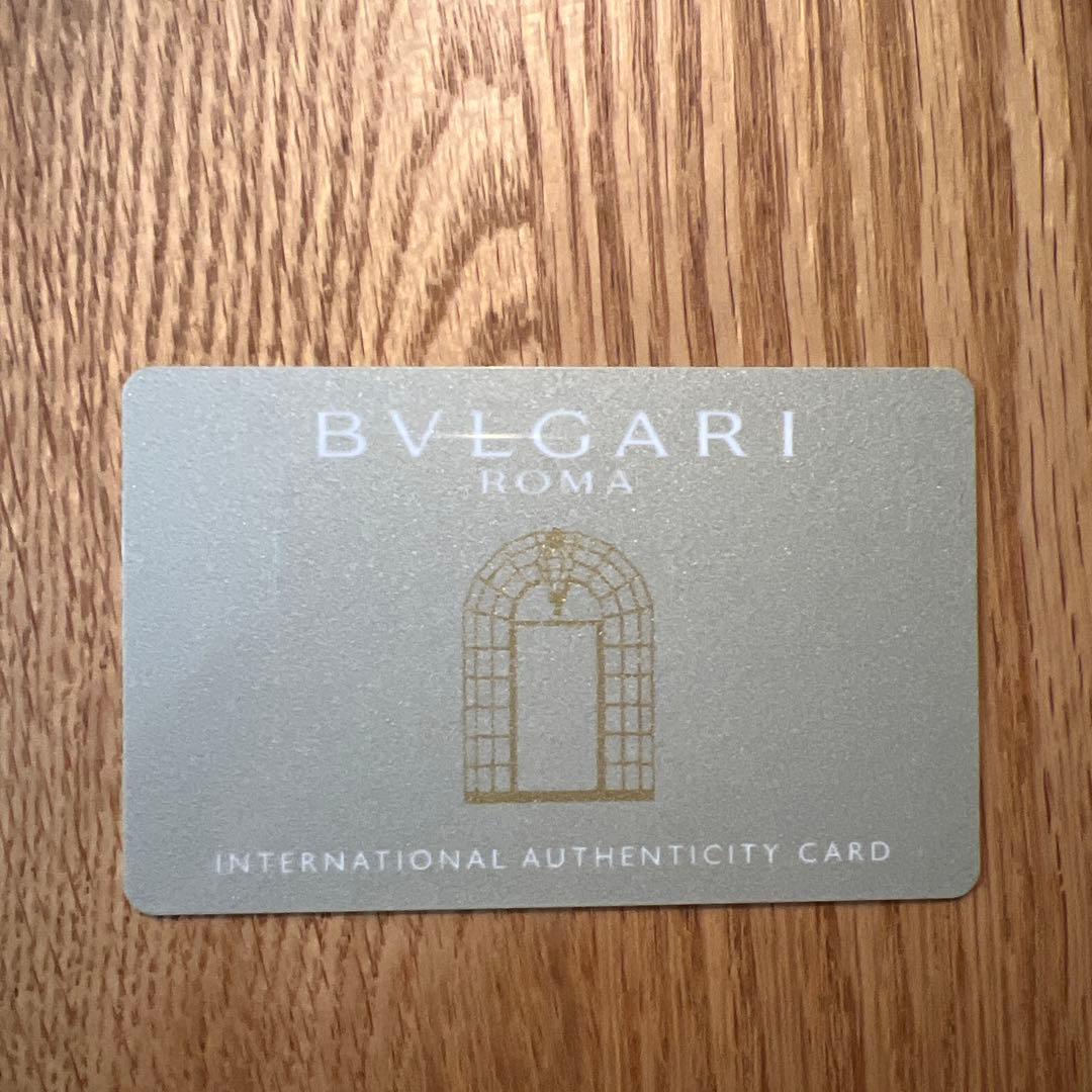 BVLGARI 赤 レザー 名刺入れ