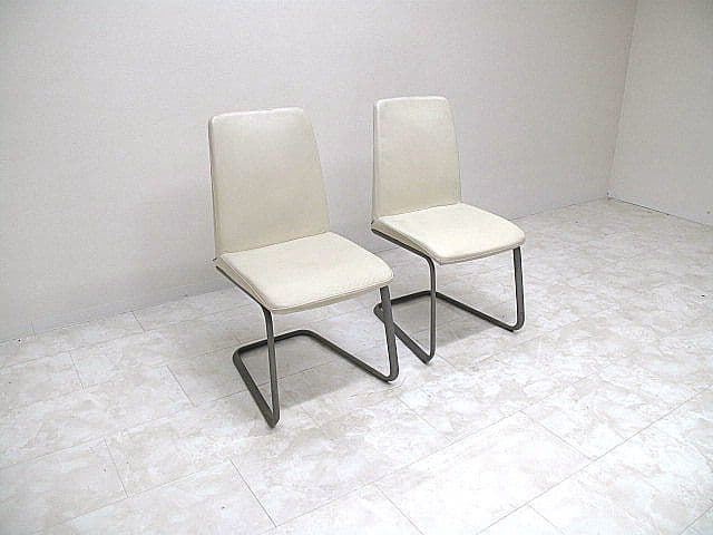 ボーコンセプト　ローザンヌ　本革張りダイニングチェア　2脚セット　　北欧モダン