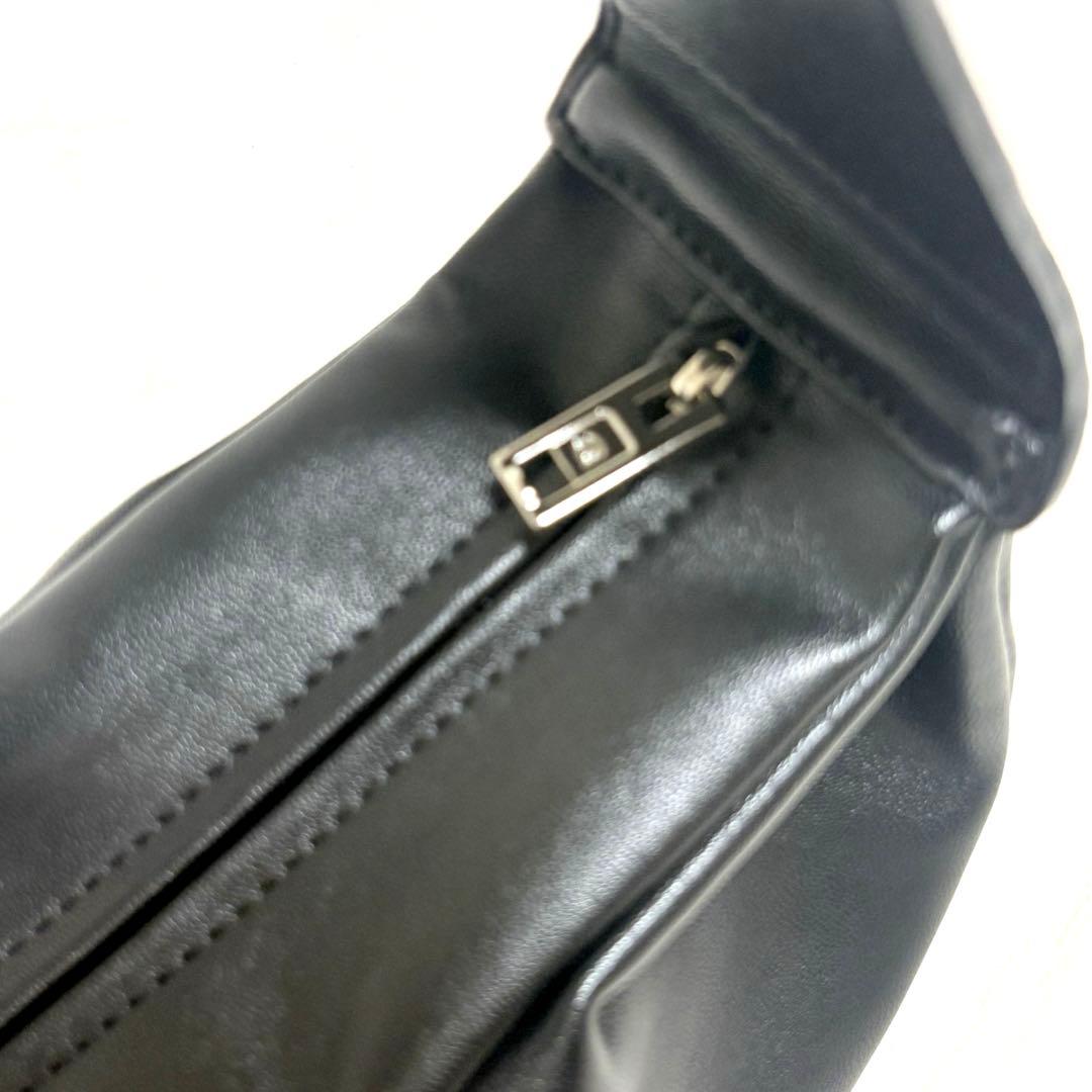 ◆COS◆コス レザー クロスボディ プリーツベルトバッグ