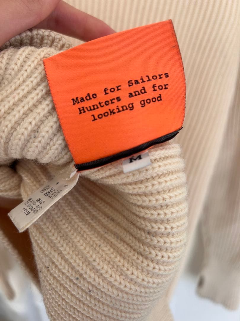 ANDERSEN-ANDERSEN クルーネックニット アイボリー　Mサイズ