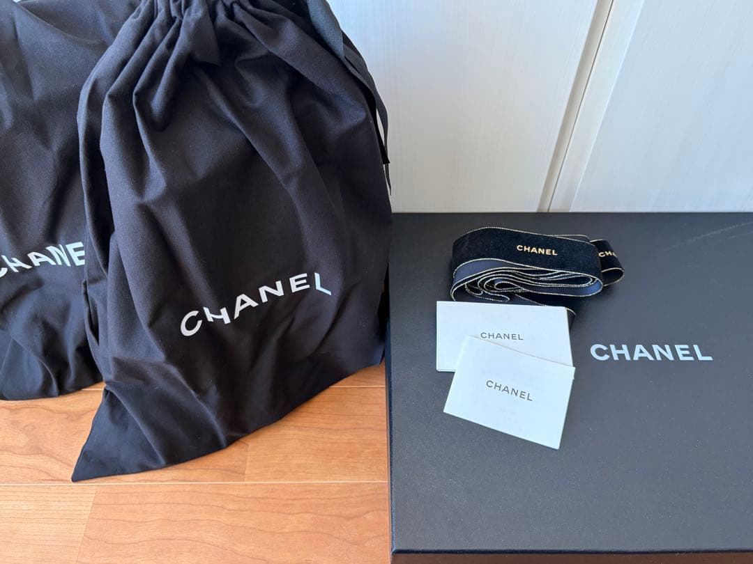 新品未使用　CHANEL シャネル ブラック レインブーツ　39
