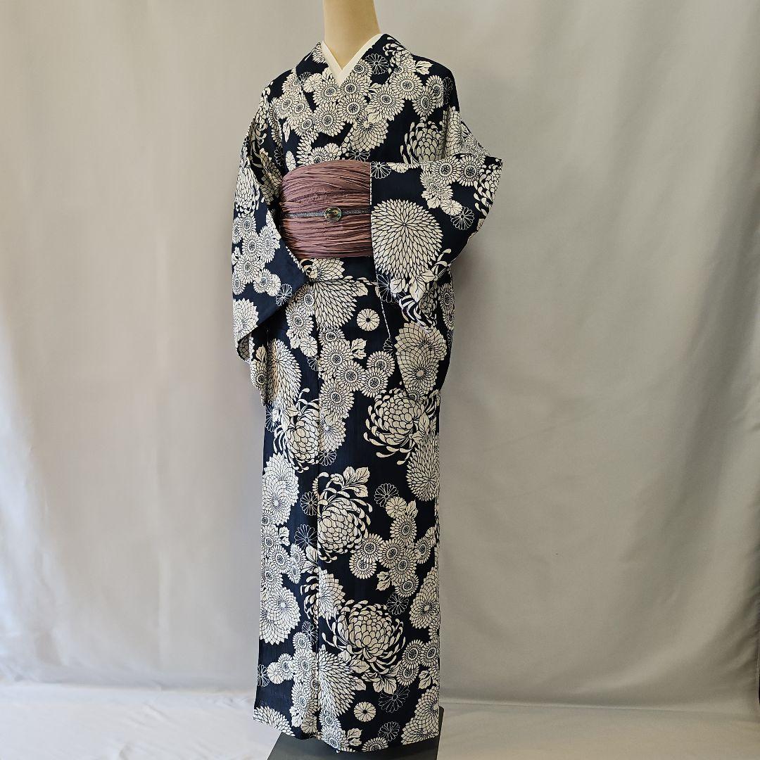 浴衣☆綿麻☆新品☆単衣☆プレタ☆夏着物☆レディース☆フリーサイズ☆夏祭り花火大会