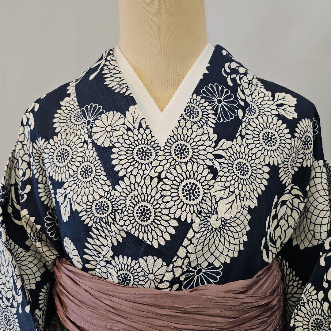 浴衣☆綿麻☆新品☆単衣☆プレタ☆夏着物☆レディース☆フリーサイズ☆夏祭り花火大会