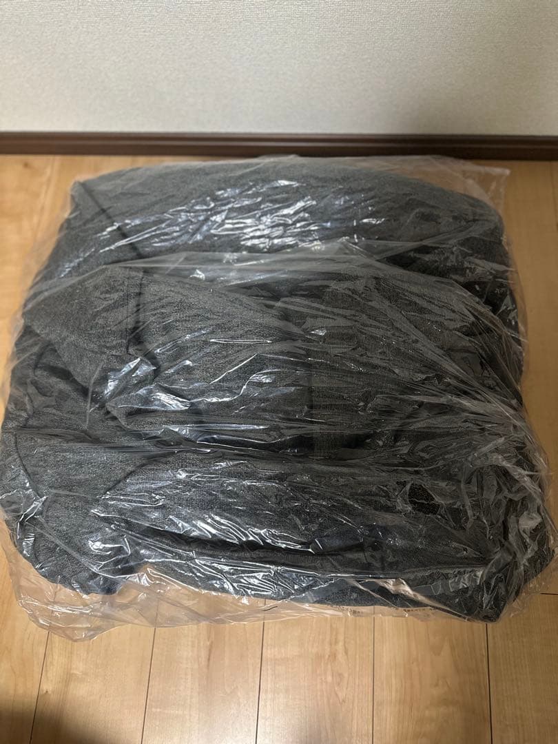 無印良品　空気でできたソファ　チャコール