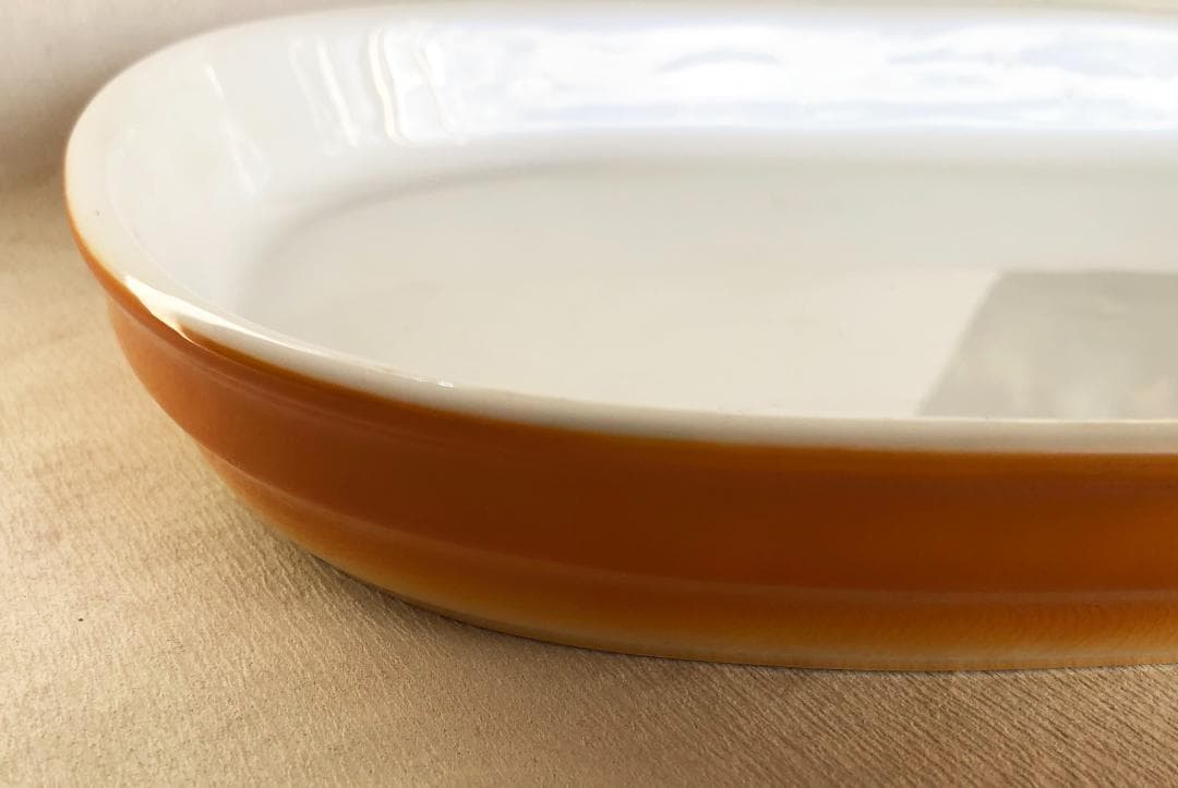 オーバルグラタン皿 31cm皿 角 茶 特大 ラザニエ ベーカー パーティー皿