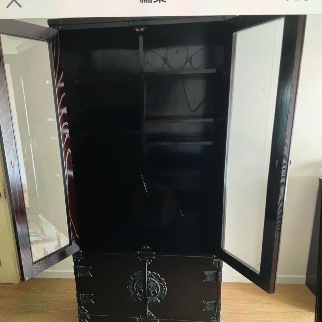 ■展示品■民芸家具■最高級■民芸■鉄金具■和モダン■書棚/キャビネット/本棚■