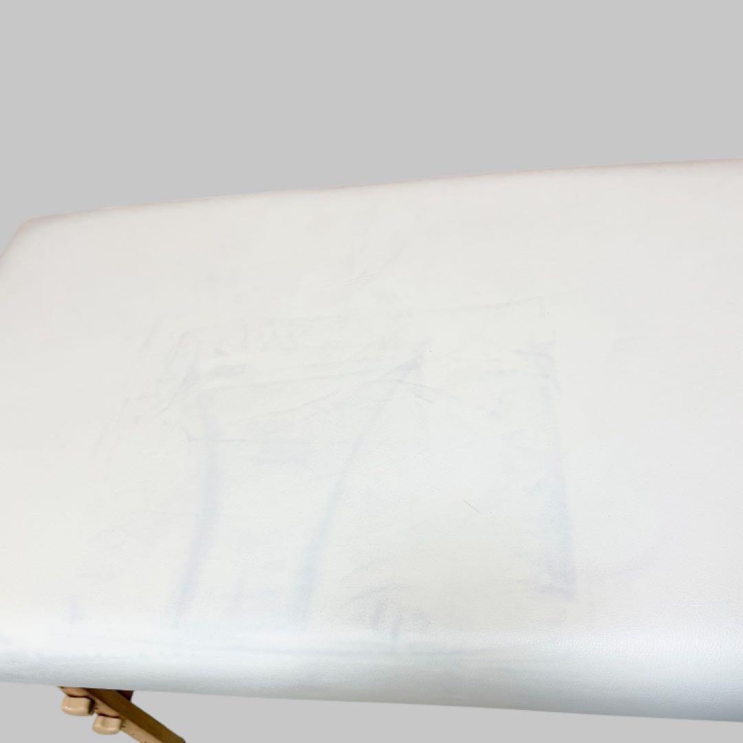 BTM 折りたたみ マッサージベッド コンパクト ホワイト エステ