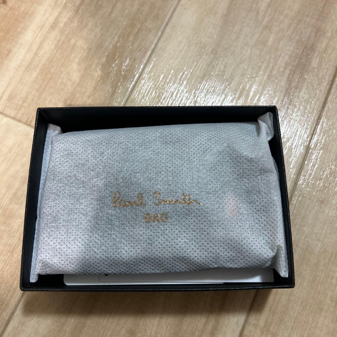 Paul Smith ダークグリーン　レザー 名刺入れ　箱付き