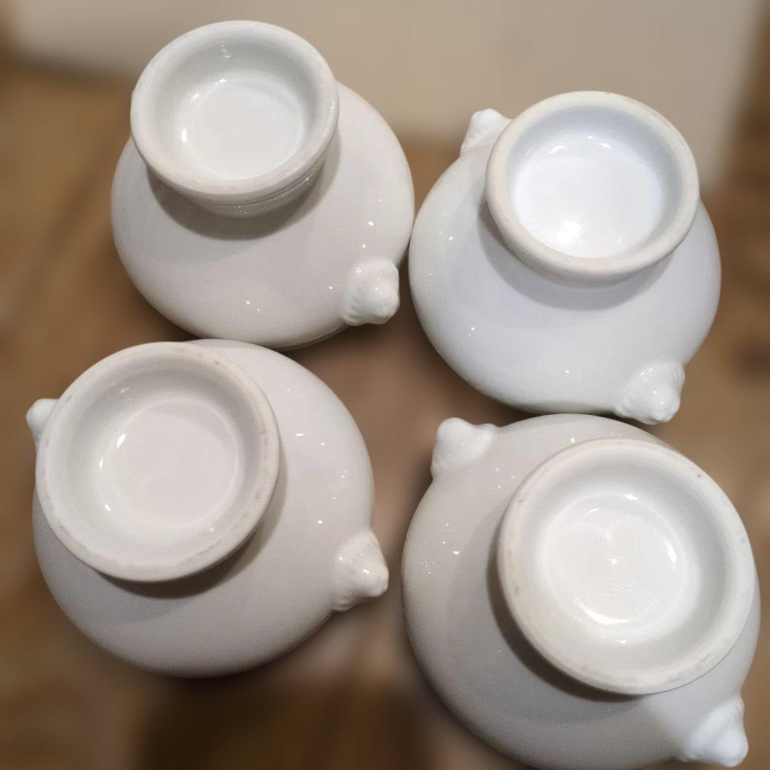 【4個セット】ライオンヘッド　スープボウル　スープカップ　パリ