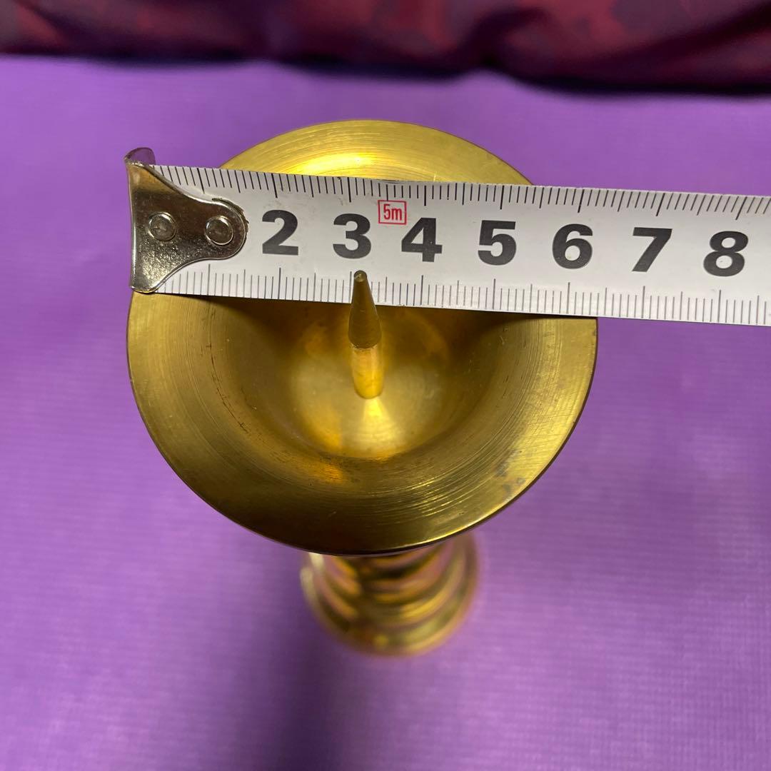 真鍮製　蝋燭立　特大