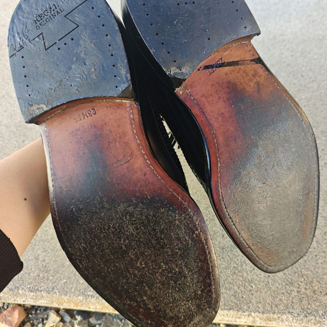 靴 Regal Cordovan Long Wing Tip Shoes