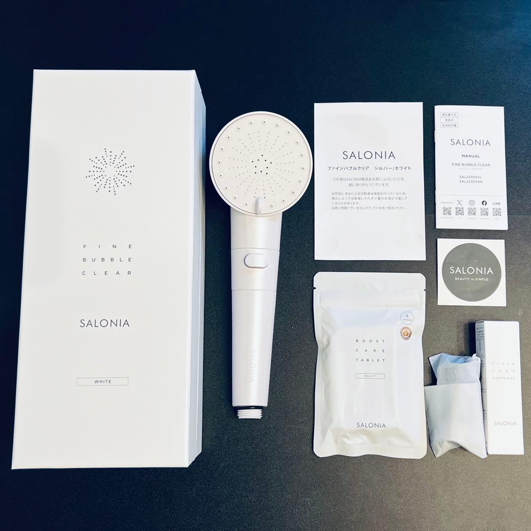 【まな】サロニア　シャワーヘッド　ファインバブルクリア