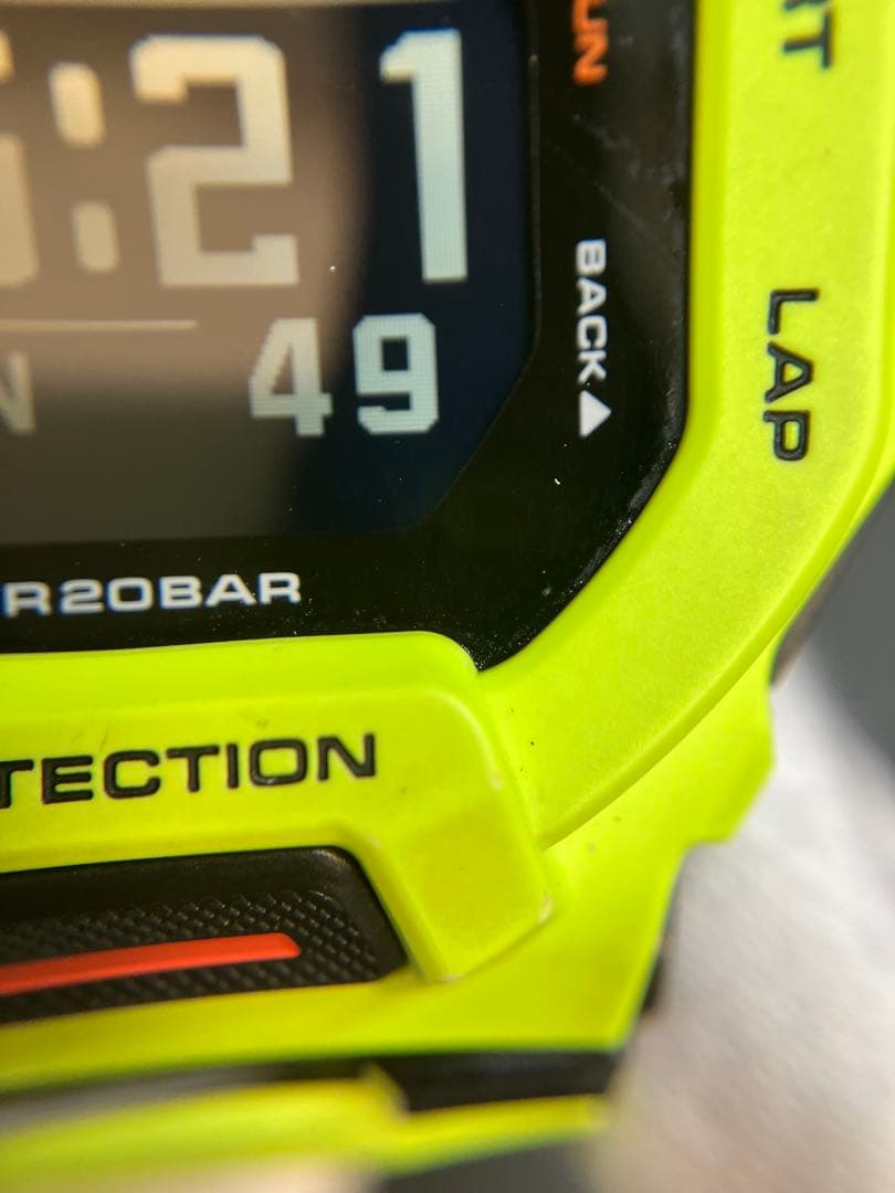 【中古】【稼働品】G-SHOCK GBDー200ー9JF蛍光イエロー