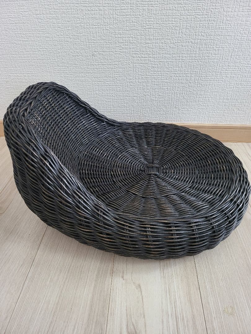 桜屋工業 RA-804 ラタン 円形 モダン 座椅子 籐 チェア2個セット