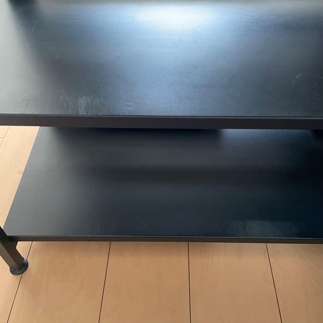 アイランドキッチン　カウンターテーブル 収納スペース付き