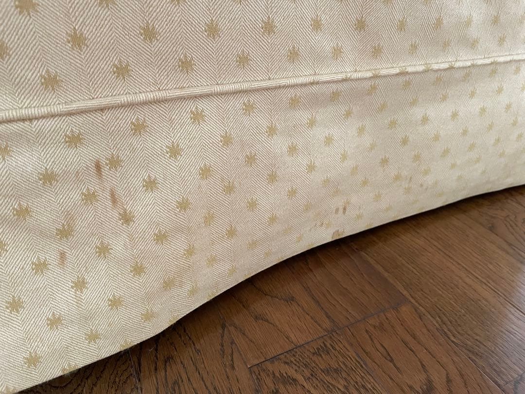 ローラアシュレイ ウィンチェスター2シーターソファ ステラ柄　ゴールド