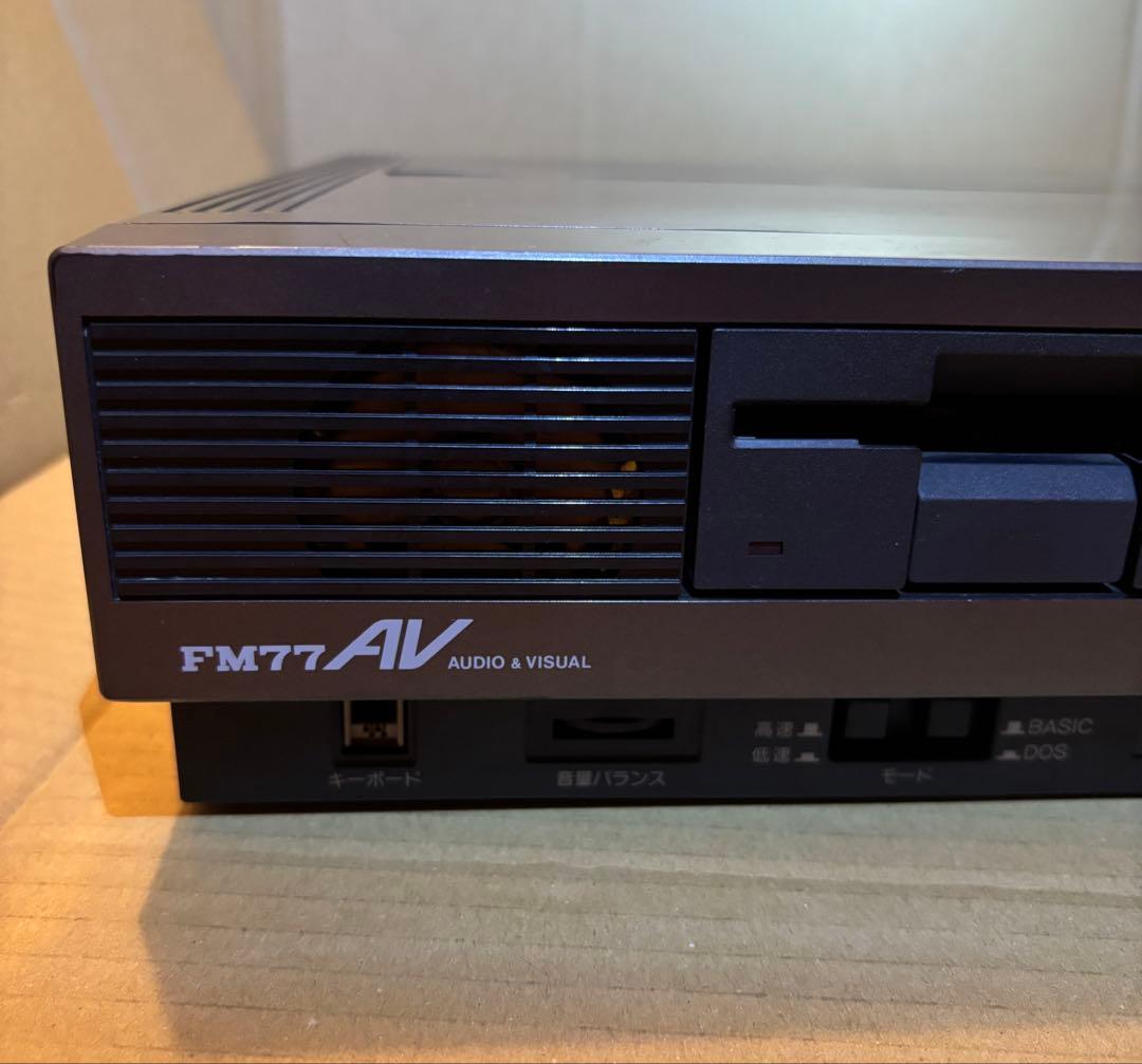 富士通 FUJITSU 中古パソコン　FM77AV-2 昭和レトロ 当時物