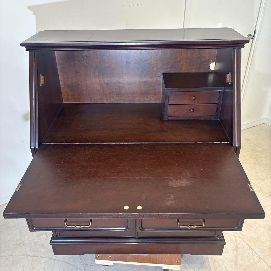 桜の家具 民芸家具 ライティングビューロー　書斎机