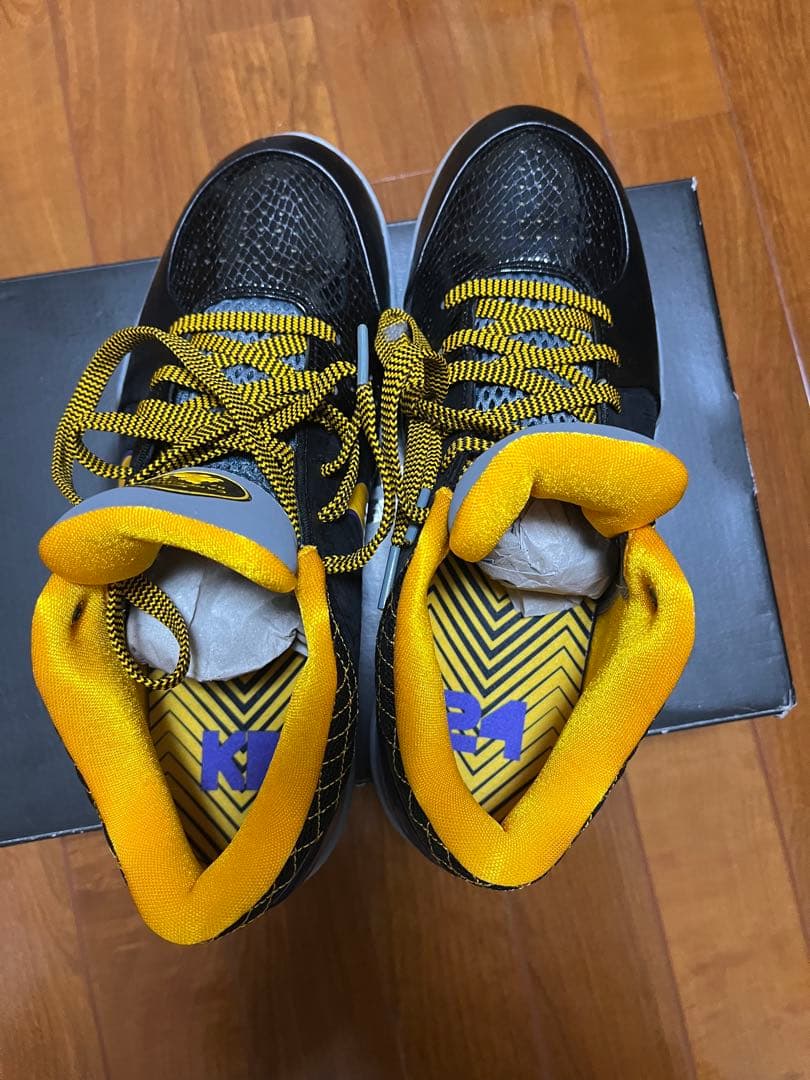 シューズ(男性用) NIKE Kobe4 protro Black/Del Sol