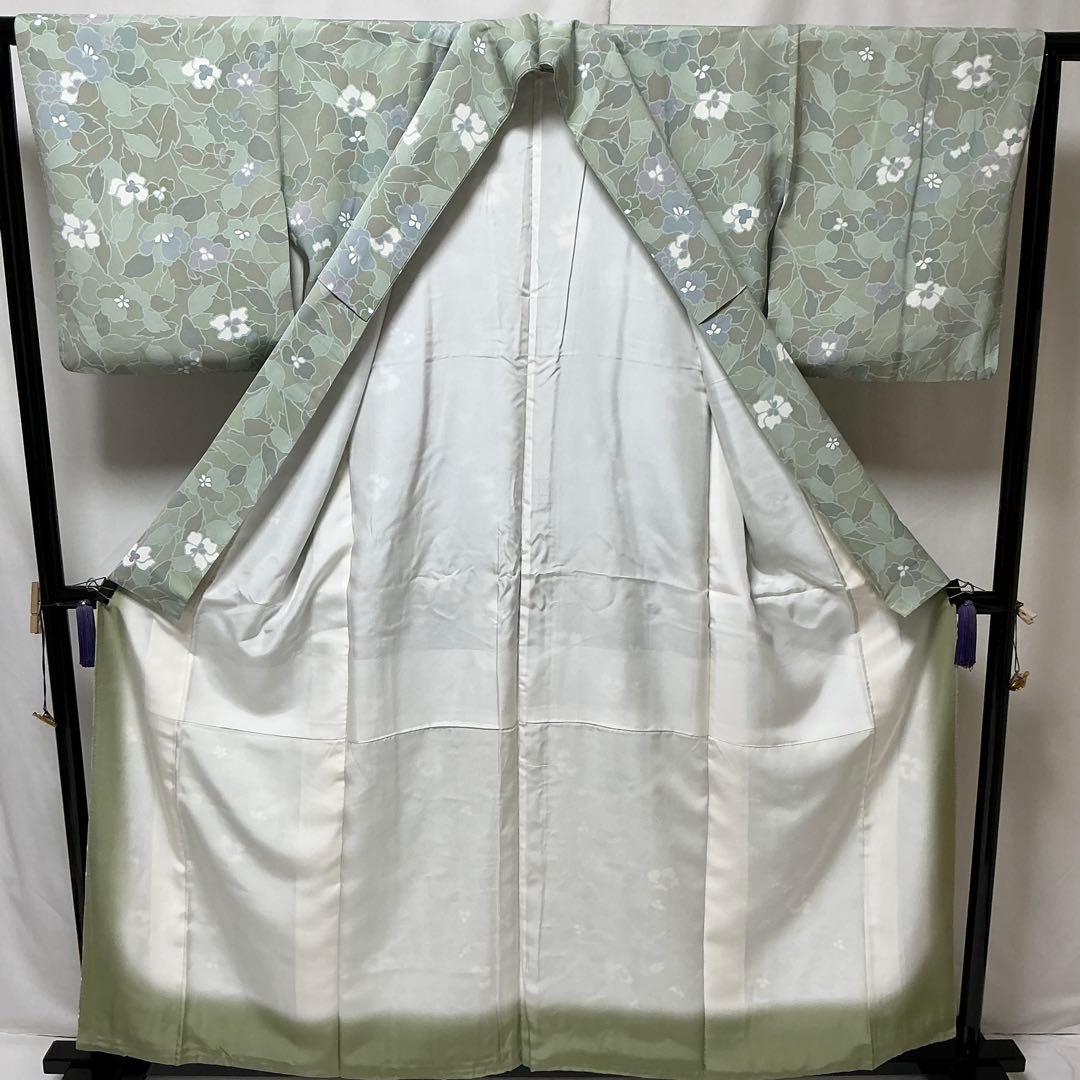 ※b208 正絹　袷　小紋　極美品　着物