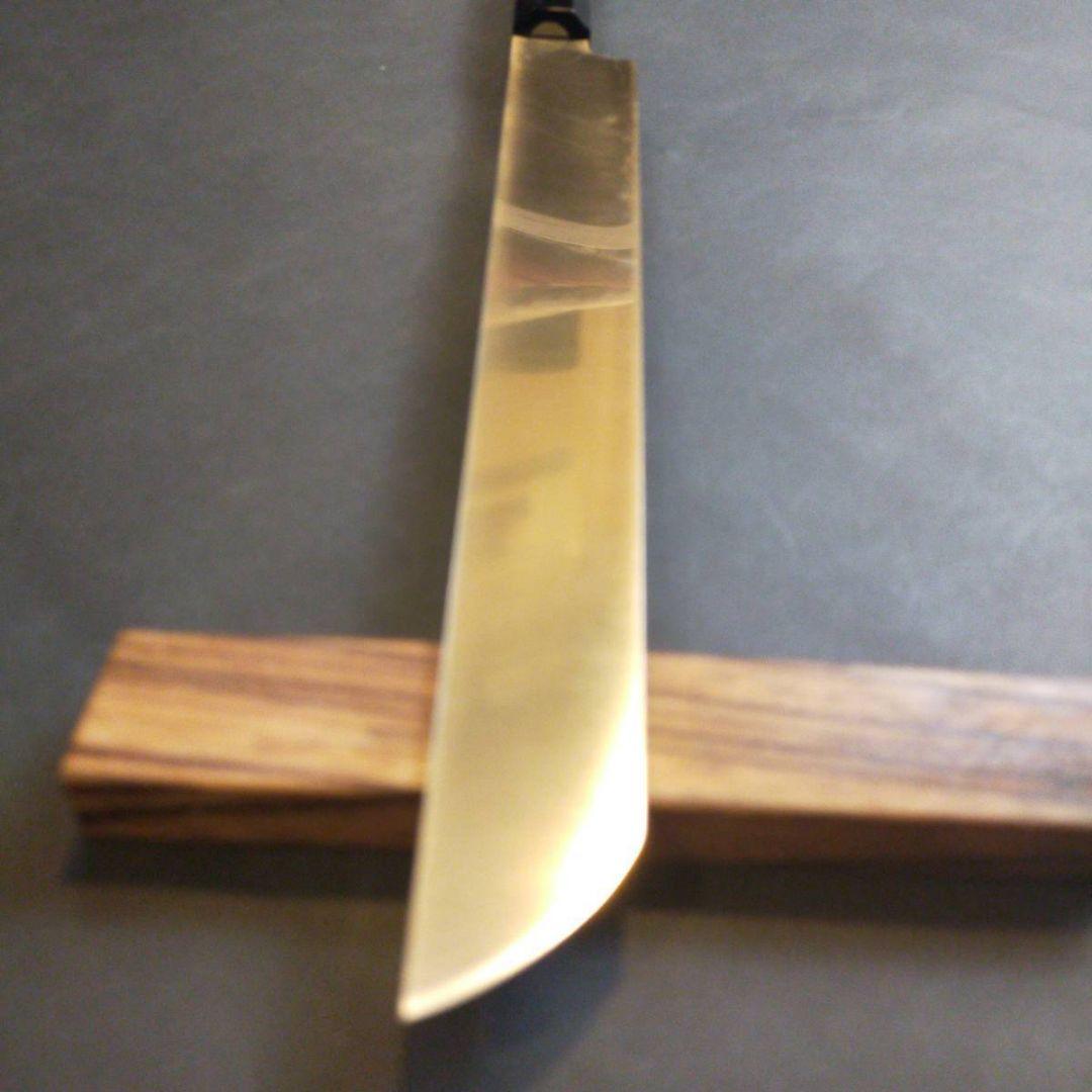 V金10号本焼先丸柳刃包丁270mm 高級黒檀八角柄