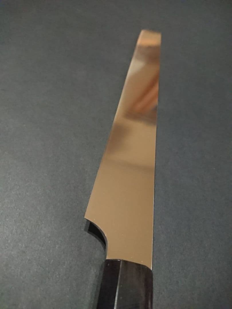 V金10号本焼先丸柳刃包丁270mm 高級黒檀八角柄