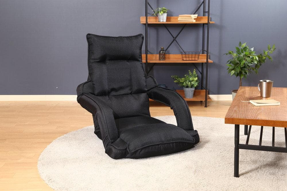 【新品・送料無料】リクライニング座椅子　モコ　ＢＫ