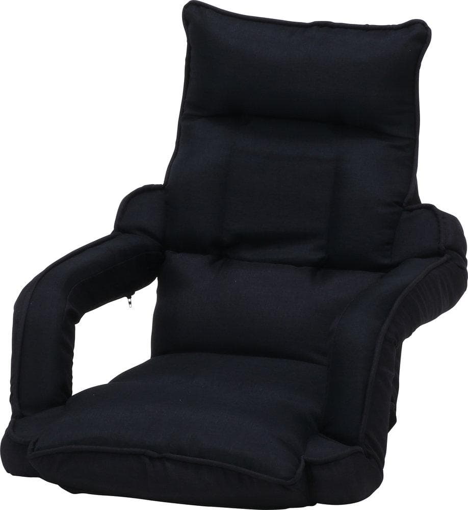 【新品・送料無料】リクライニング座椅子　モコ　ＢＫ