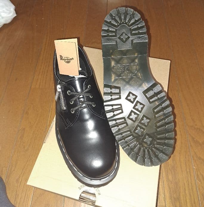 Dr. Martens 1461 ZIP BEX ブラック3ホールシューズUK7