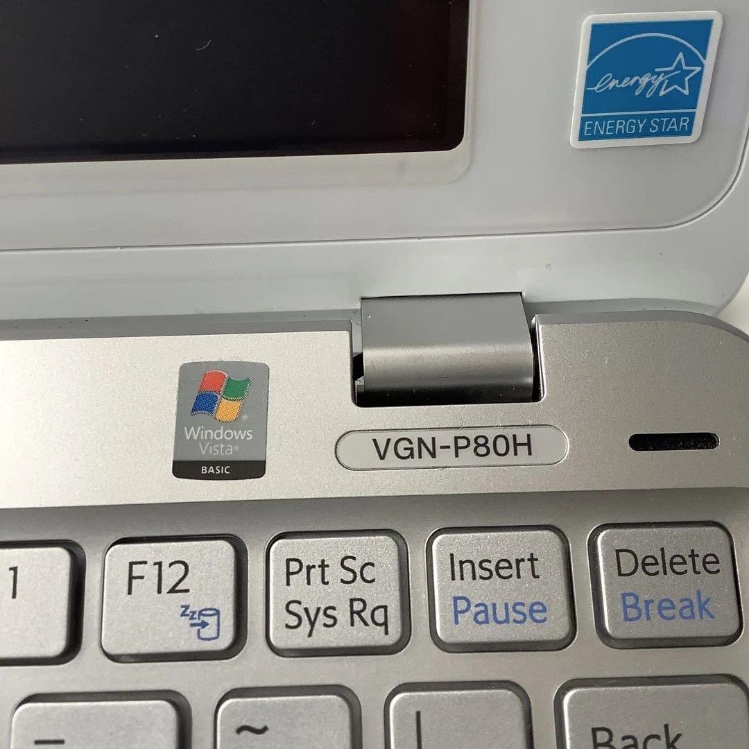 SONY VAIO　type P　VGN-P80H/W　ホワイト　ソニー　バイオ