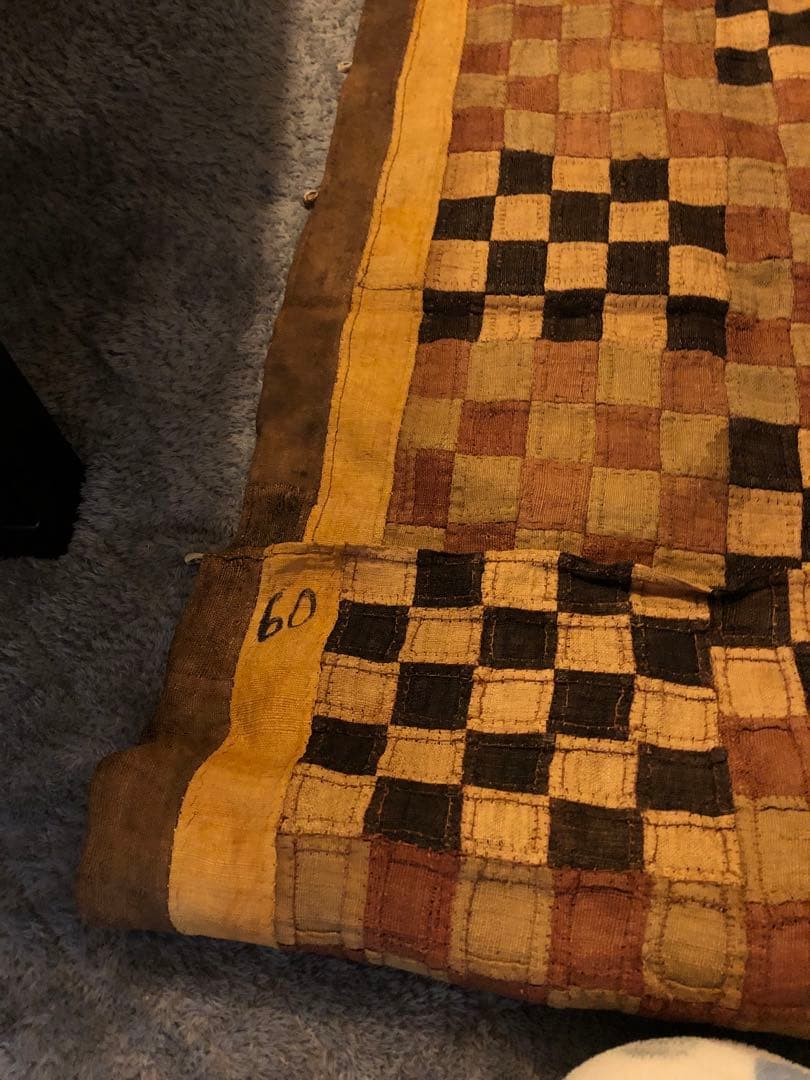 クバ族　草ビロード　貴重　アンティーク
