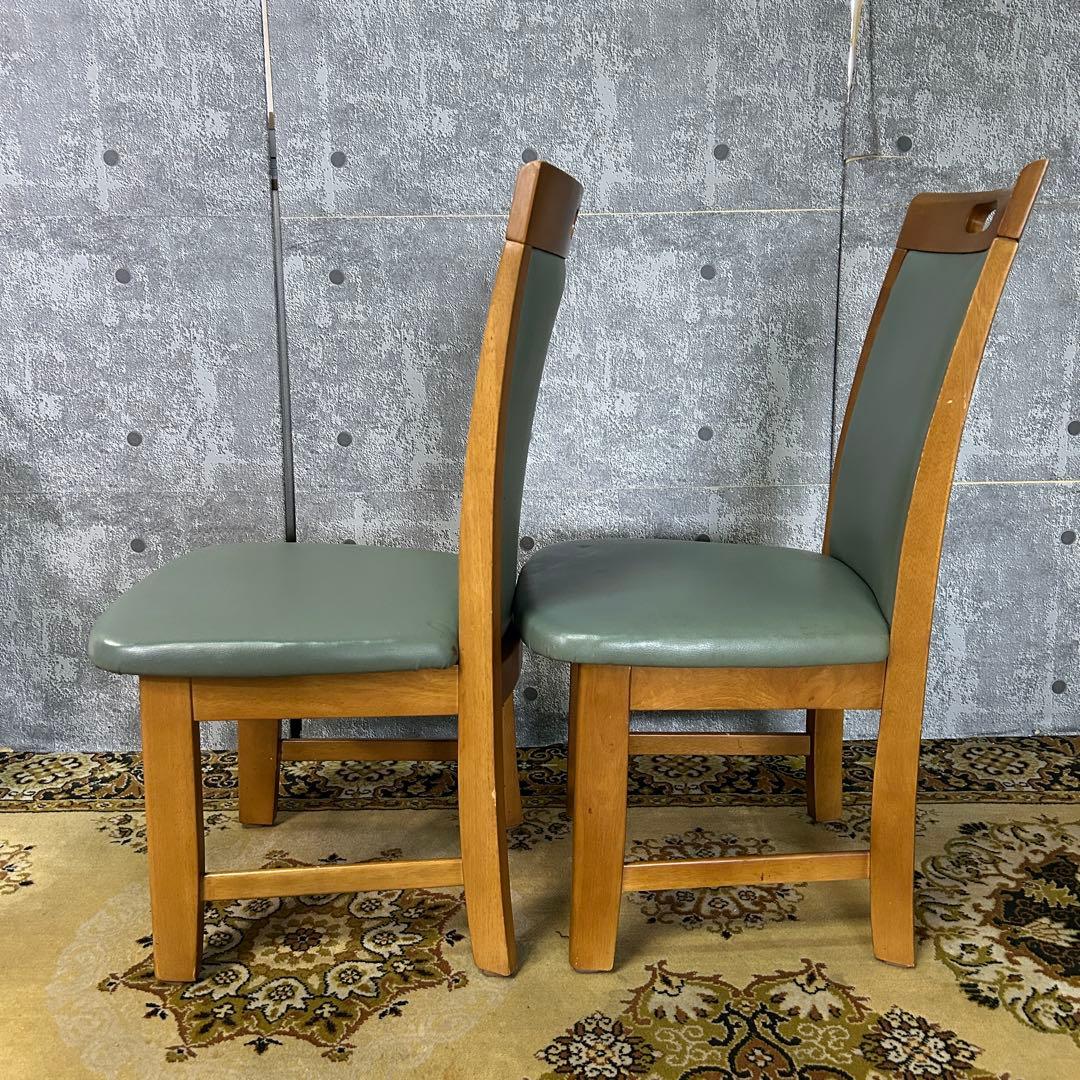 ꧁家具꧂レザーダイニングチェア4脚 食卓椅子 いす イス レザー 革 合成皮革