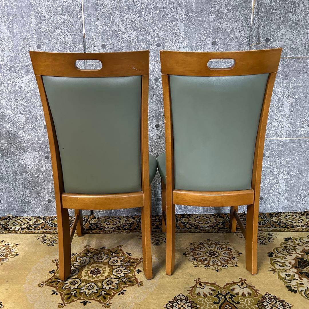 ꧁家具꧂レザーダイニングチェア4脚 食卓椅子 いす イス レザー 革 合成皮革