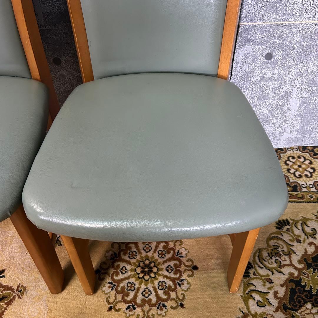 ꧁家具꧂レザーダイニングチェア4脚 食卓椅子 いす イス レザー 革 合成皮革