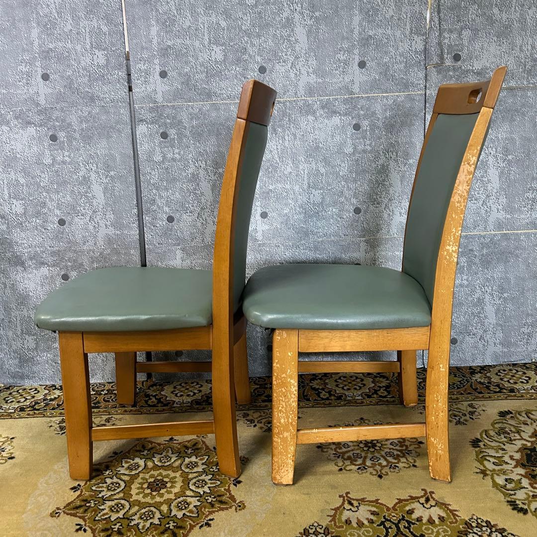 ꧁家具꧂レザーダイニングチェア4脚 食卓椅子 いす イス レザー 革 合成皮革