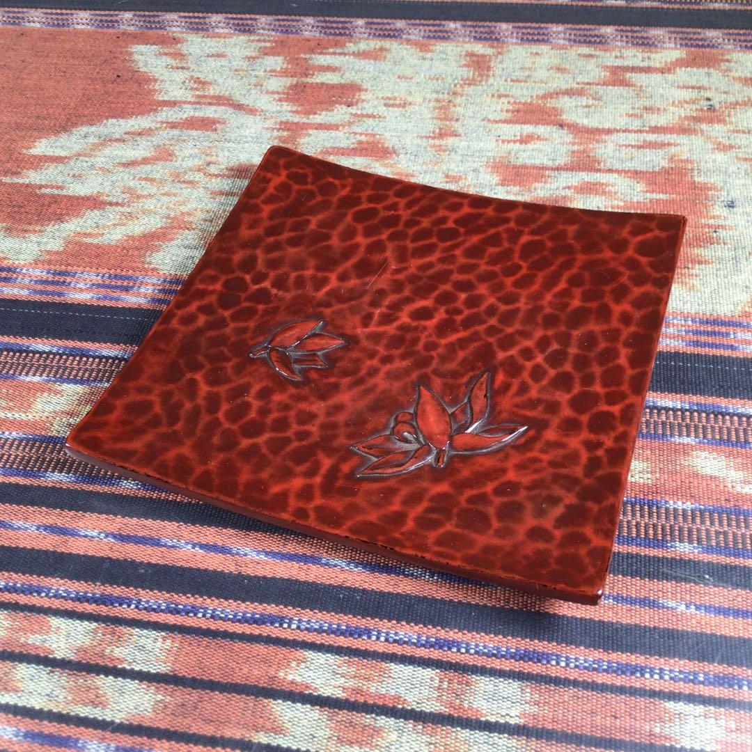 骨董品　鎌倉彫　伊志良不説　菓子皿　5枚