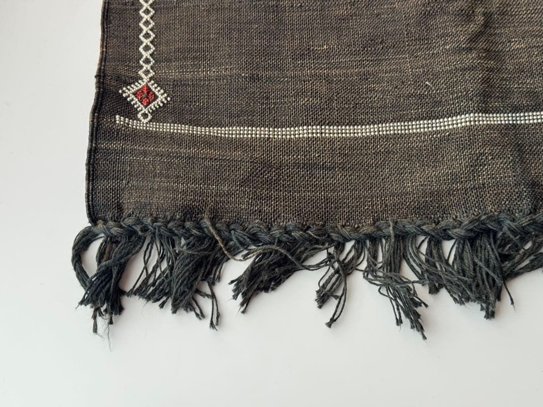 ヴィンテージ 手織りサブララグ 53×107cm キッチン 玄関 カクタスシルク