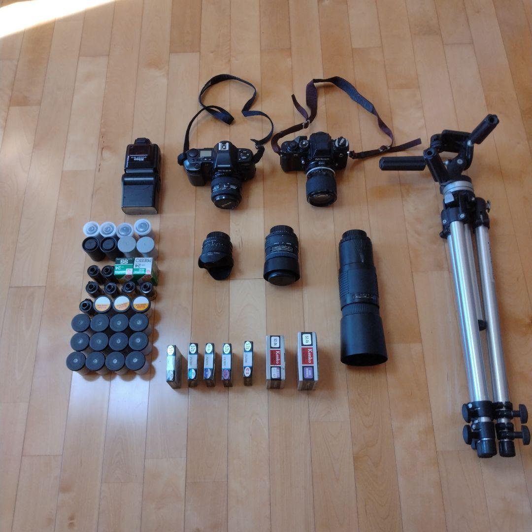 一眼レフカメラセット　NikonF3、NikonF801S, アクセサリー