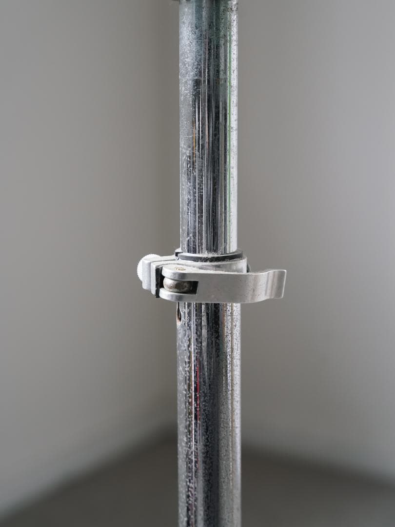 ヴィンテージ アイアン 昇降式ガラステーブル　ミッドセンチュリー モダン