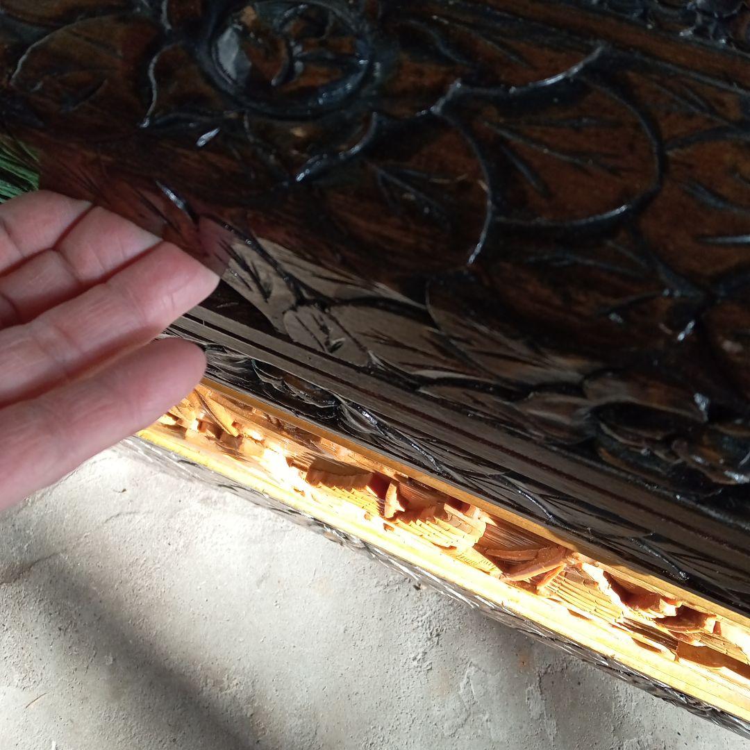 木彫のローチェスト　箱　アジアン