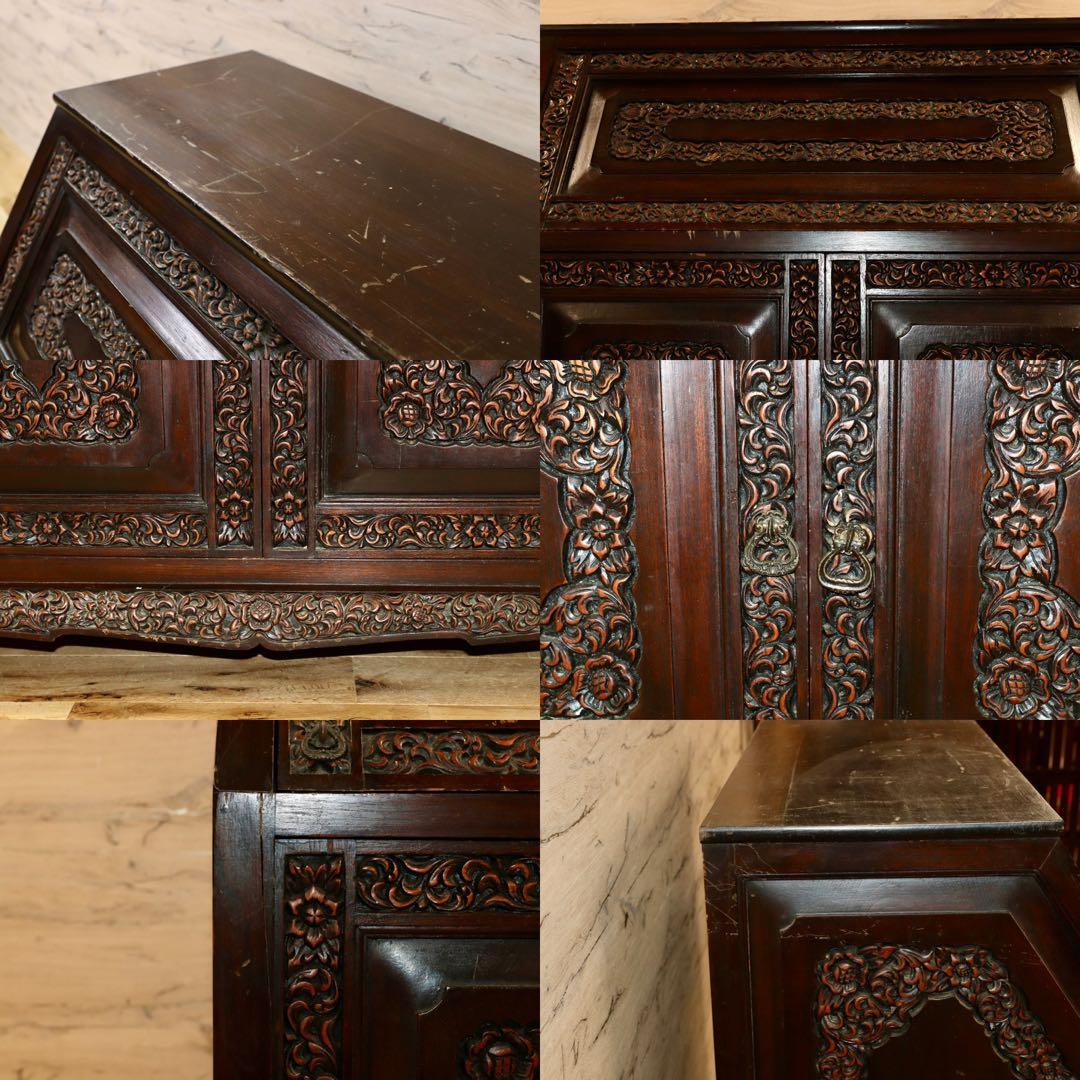 GMHH120○アジアン 和製 アンティーク ライティングビューロー デスク 机