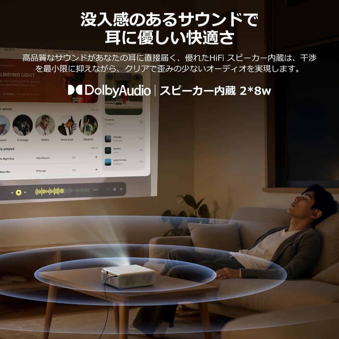 プロジェクター 1080P 4K 200ANSI Aurzen EAZZE D1