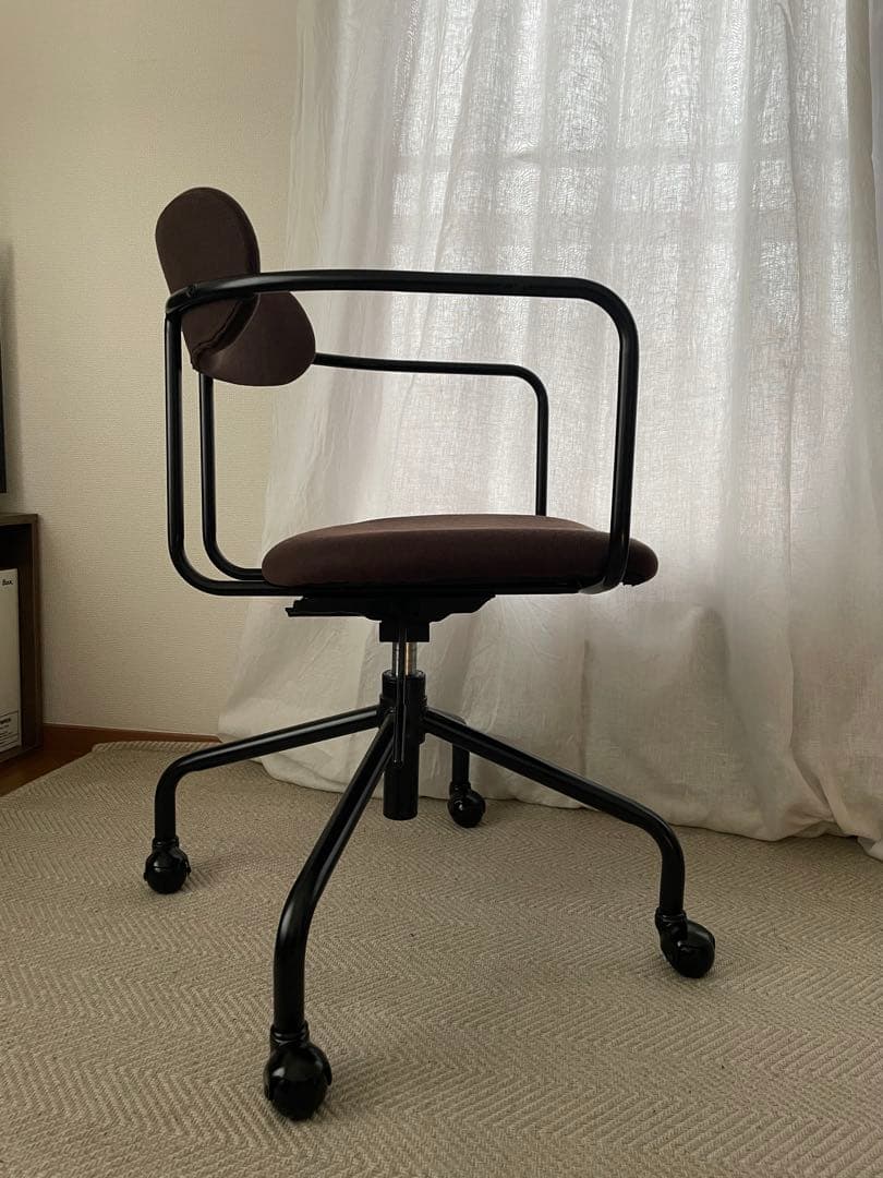 【KANADEMONO】 デスクチェア アーム付き