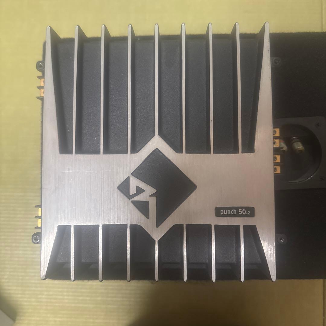 FUSION Super Flat スピーカー 黒 ロックフォードアンプセット