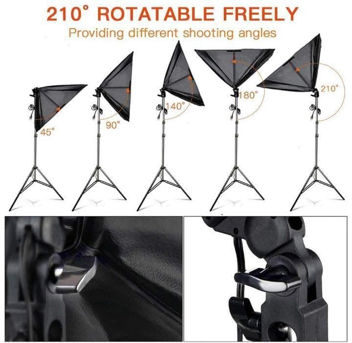 ❤自宅が簡単手軽にプロの撮影スタジオに早替り♪❤業務用☆写真撮影照明キット