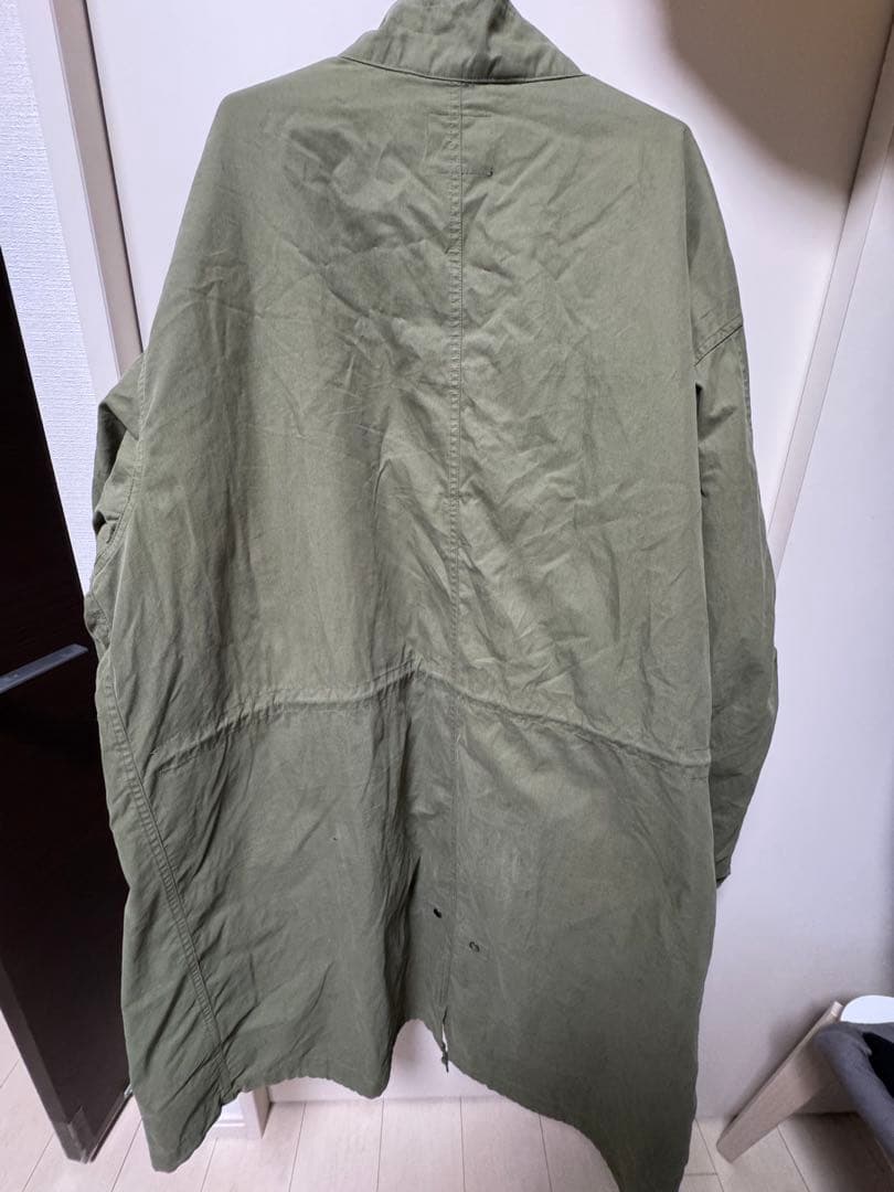 BEAMS HEART 3WAYビッグシルエットモッズコート オリーブL